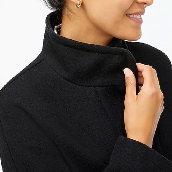 J. Crew Factory Black Pea Coat - Picture 3 of 12